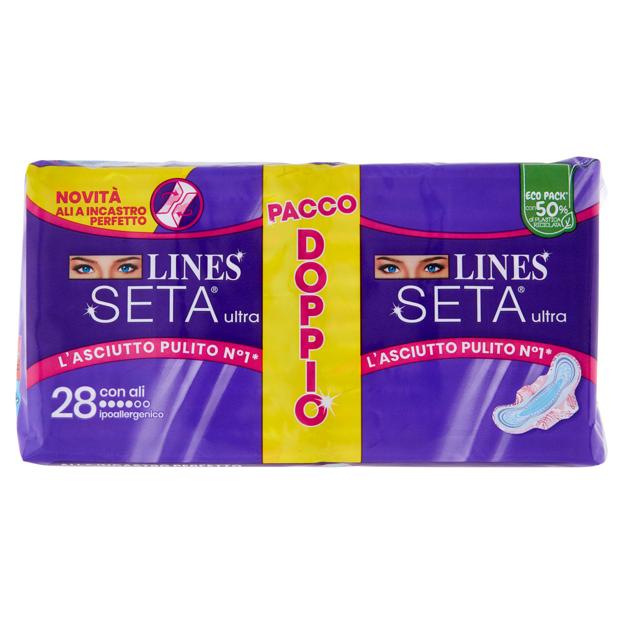 Assorbenti ali pacco doppio 28 pz - Immagine 01