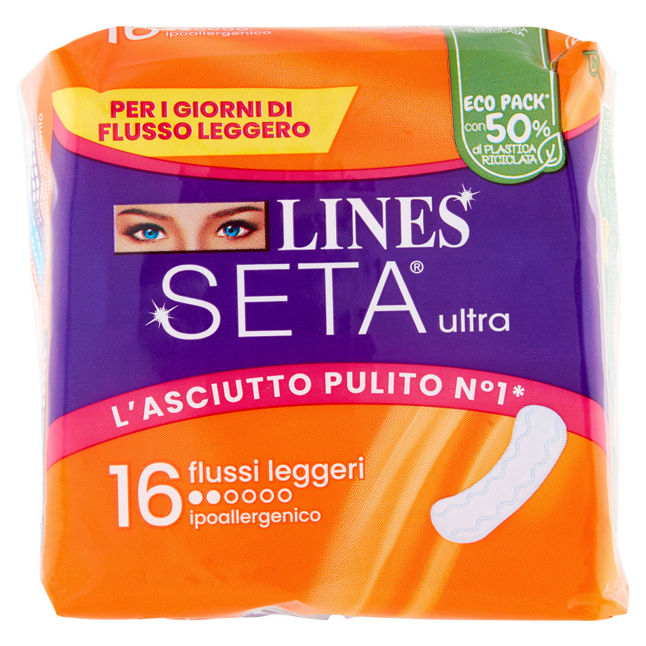 Assorbenti lines seta ultra leggero pacco singolo pz.16
