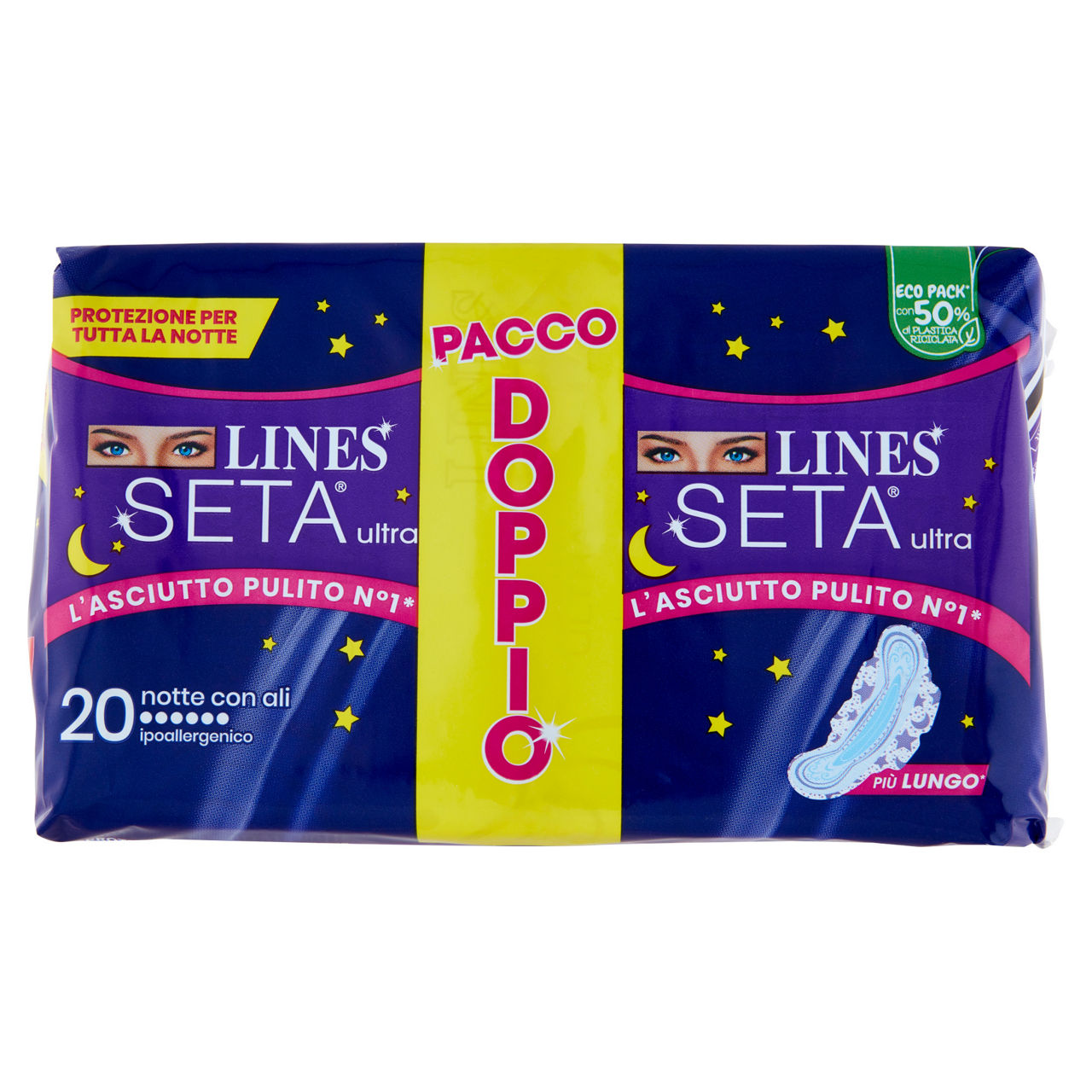 Assorbenti notte pacco doppio 20 pz