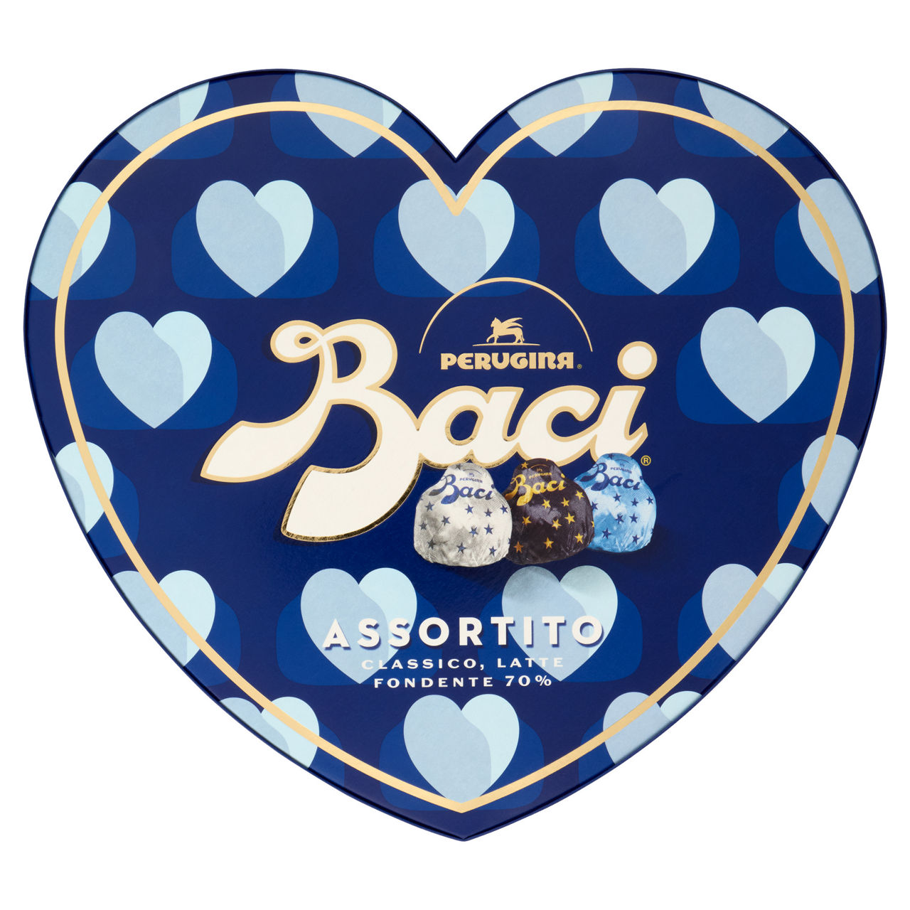 Cioccolatini Baci gusti assortiti in confezione a cuore 150 gr