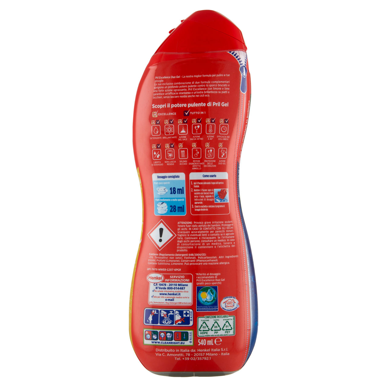 Detersivo lavastoviglie duo gel excellence limone 30 lavaggi - Immagine 31