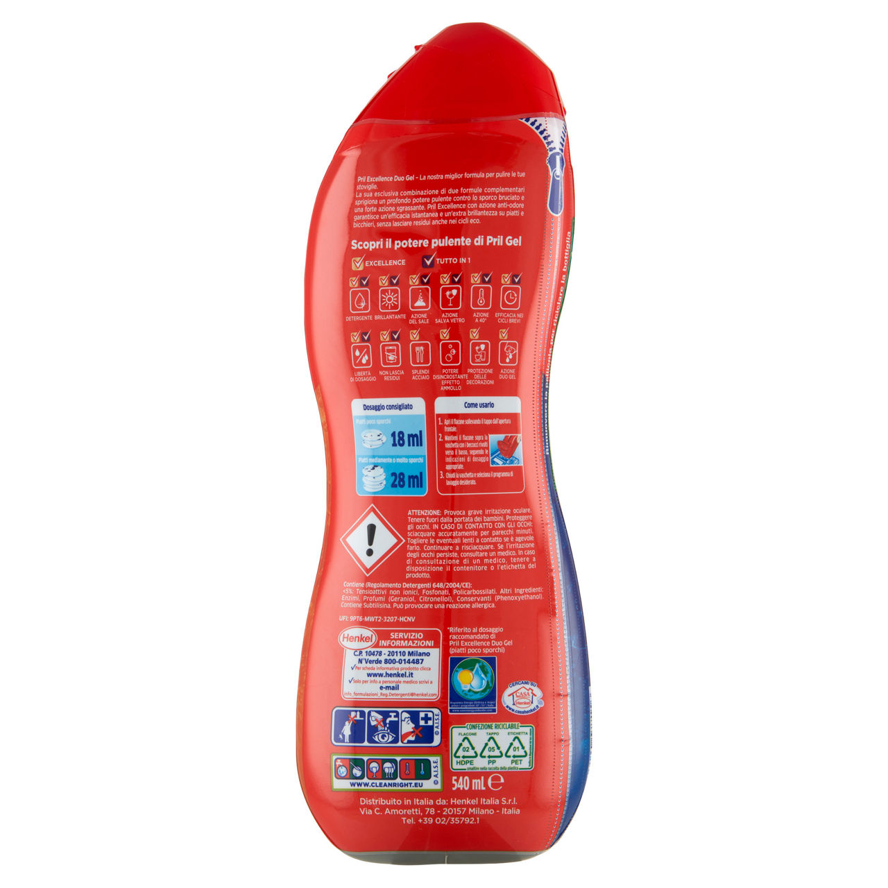 Detersivo lavastoviglie duo gel excellence aceto 30 lavaggi - Immagine 21