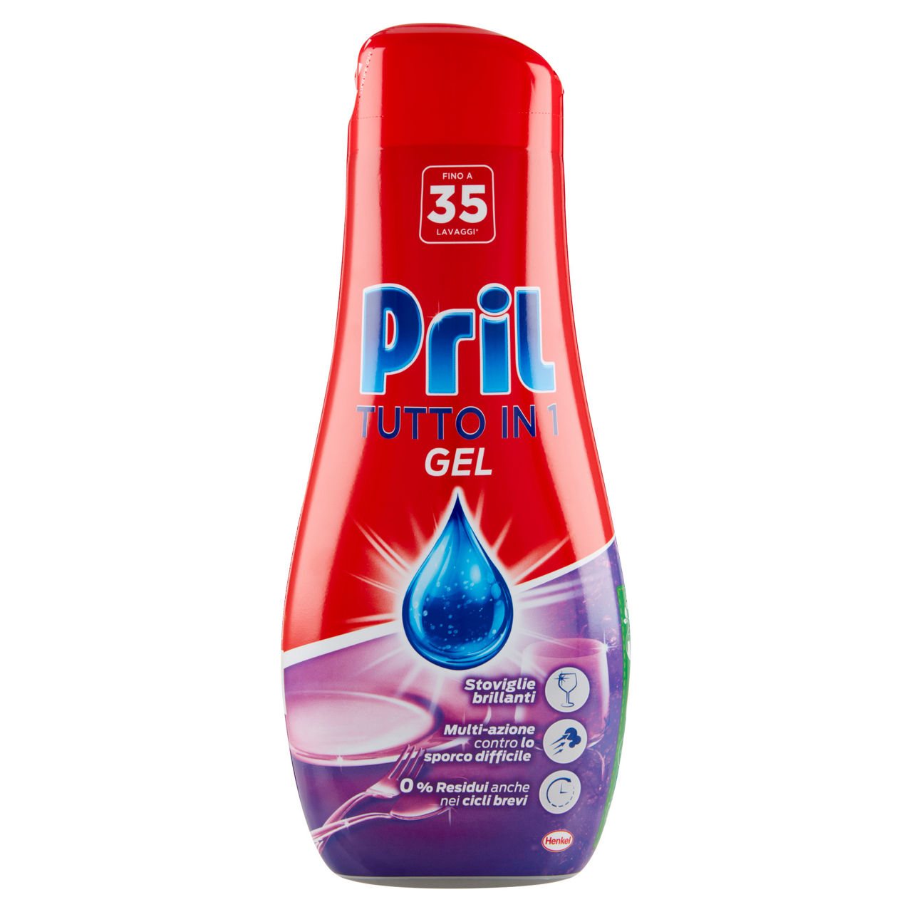 Detersivo lavastoviglie tutto in uno gel 35 lavaggi