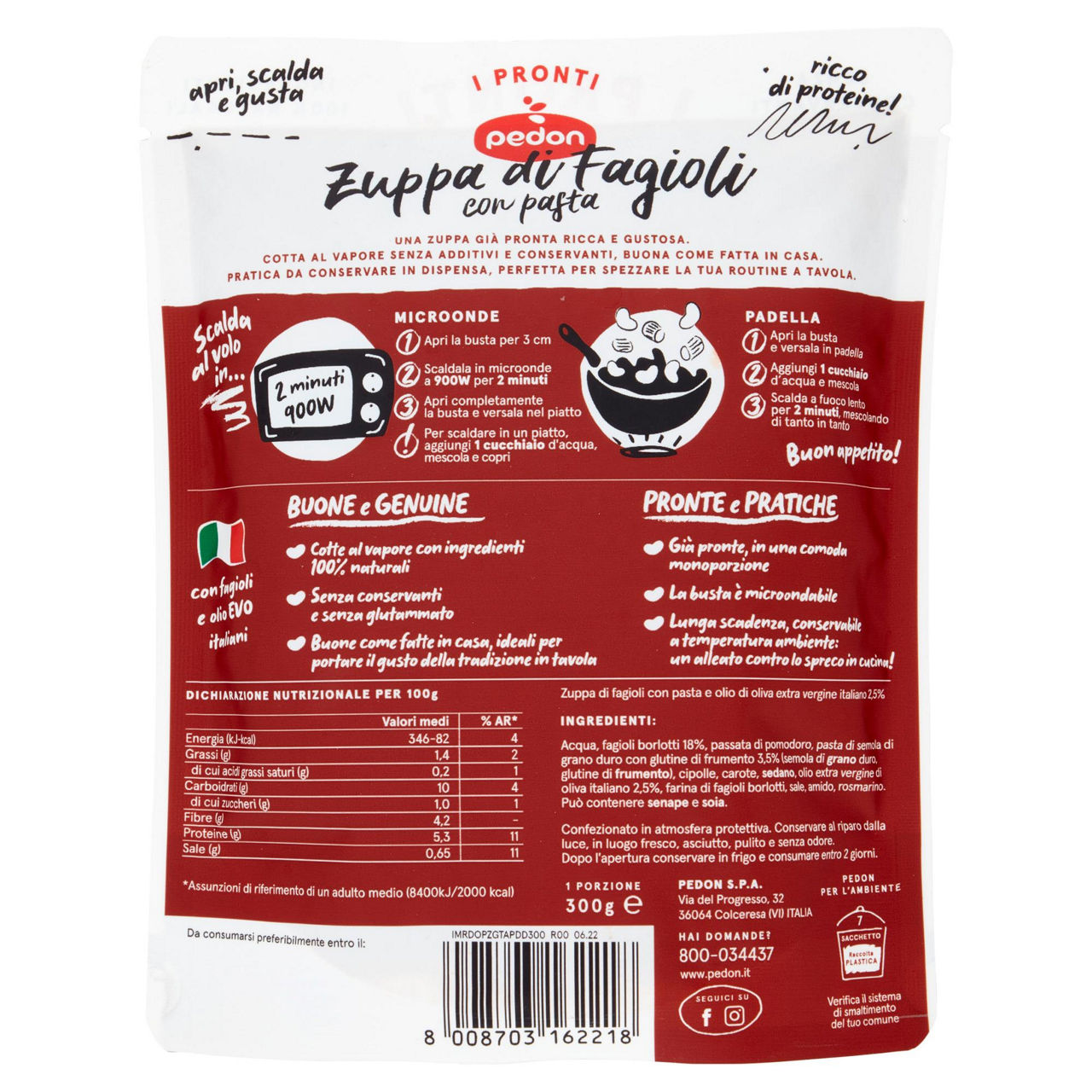 Zuppa di fagioli pronta 300 gr - Immagine 21