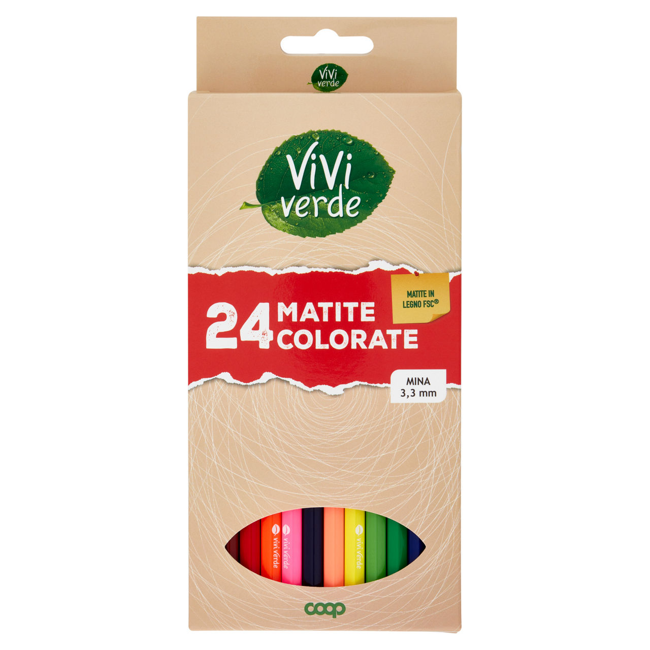 24 matite colorate 3,3 mm - Immagine 01