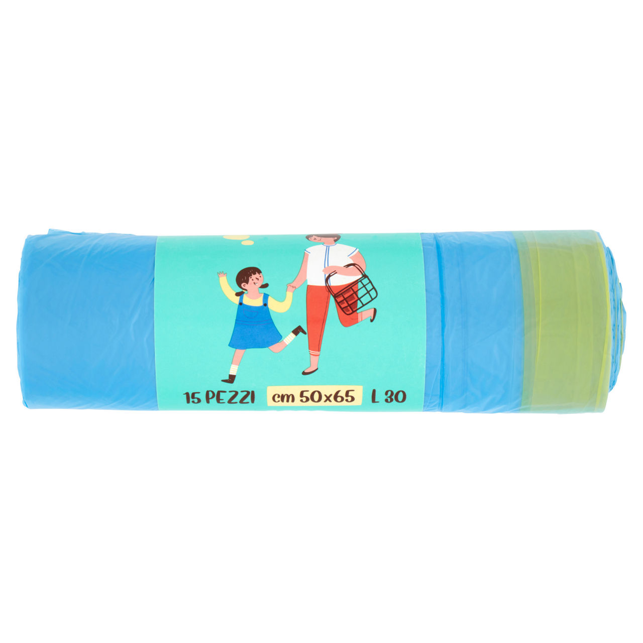 Sacchi nettezza con maniglie 50x65 cm 15 pz