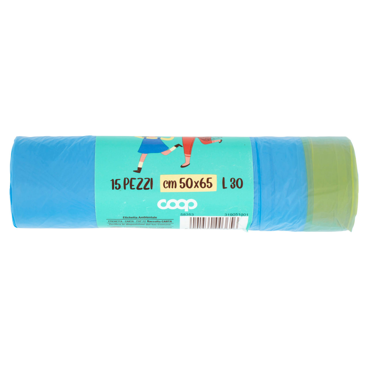 Sacchi nettezza con maniglie 50x65 cm 15 pz - Immagine 61