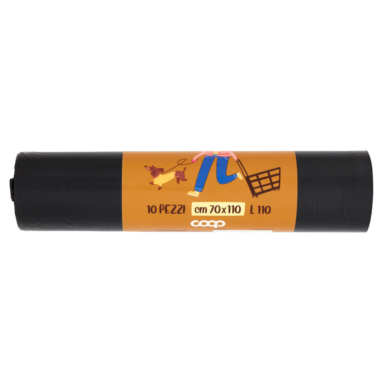Sacchi nettezza con lacci 70x110 cm 10 pz