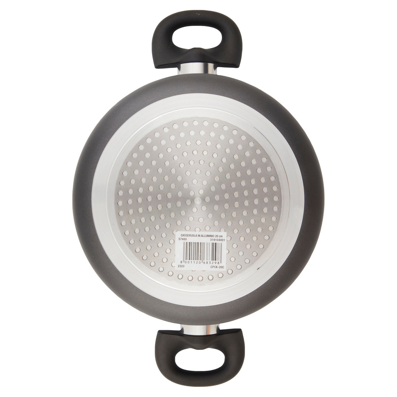 Casseruola 1 manico in alluminio 20 cm antiaderente per gas e induzione - Immagine 21