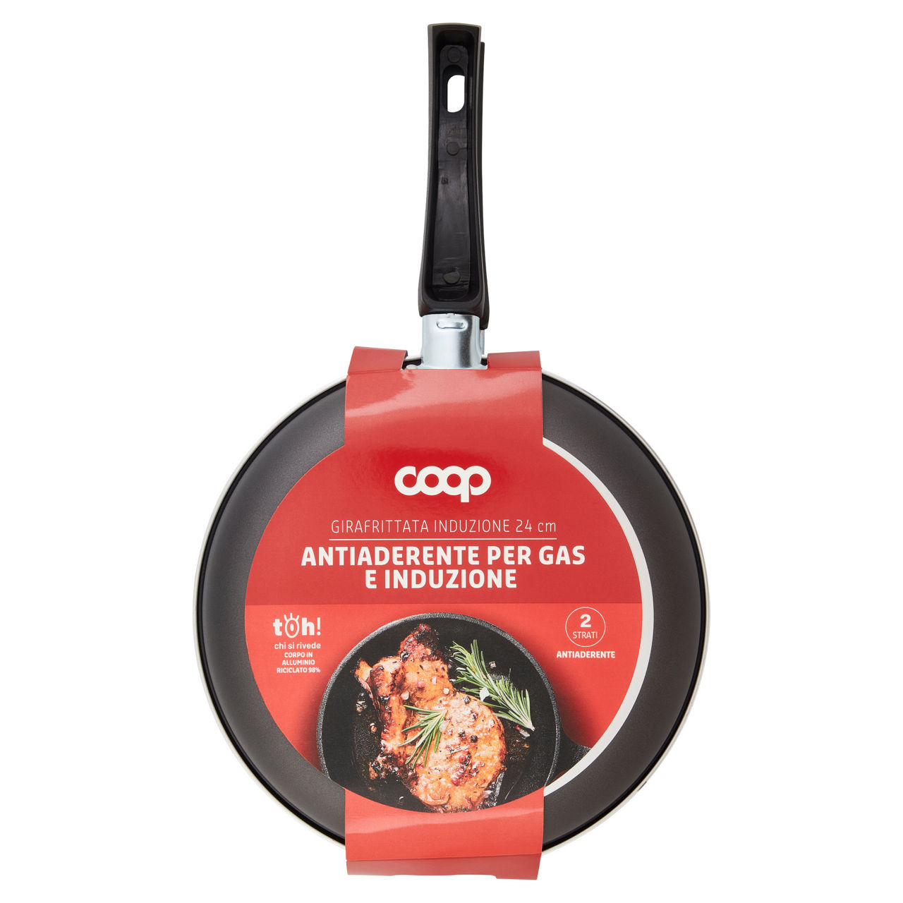 Girafrittata 24 cm antiaderente per gas e induzione