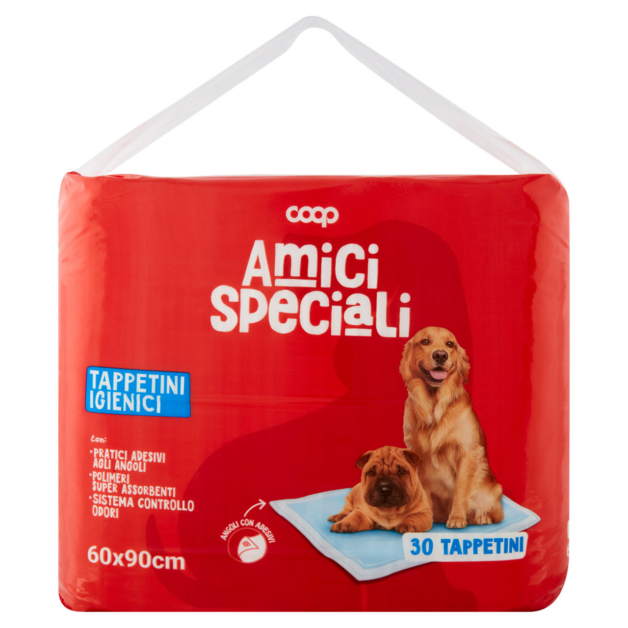 Acc.cane tappetino igienico amici speciali coop multiuso cm 60x90 cello pz 30