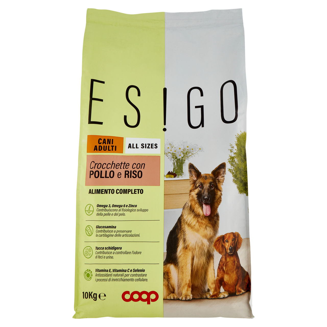 Secco cane crocc.cani adulti all sizes esigo premium coop kg10