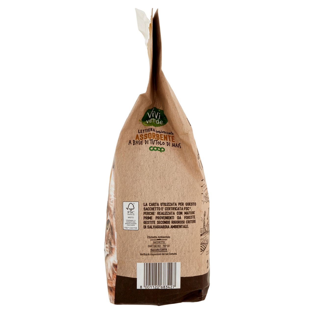 Lettiera vegetale universale assorbente mais vivi verde coop 2,4kg - Immagine 11