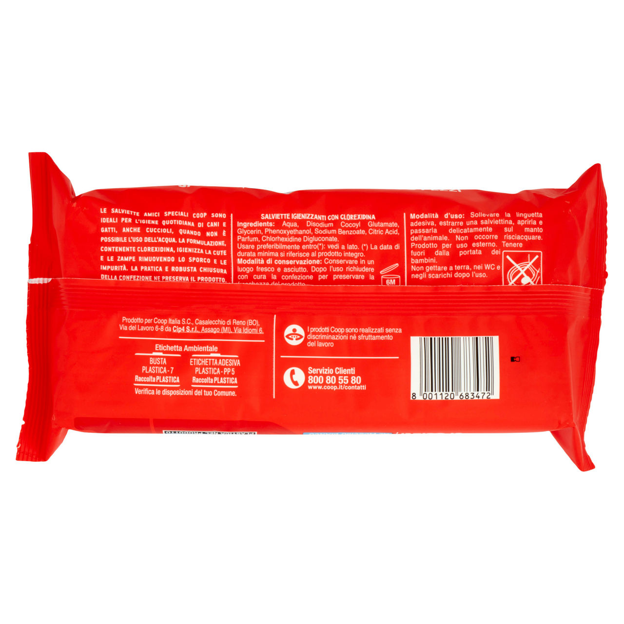 Salviette igienizzanti p.muschio bianco con clorex amici speciali coop 40pz - Immagine 21