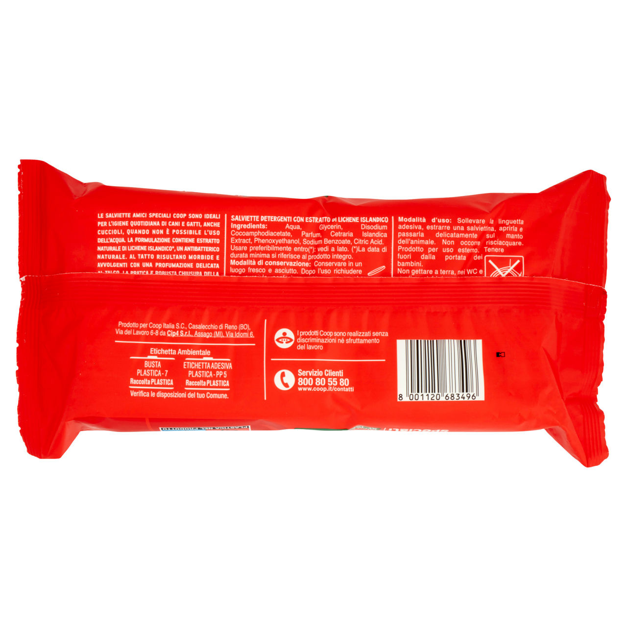 Salviette detergenti p.talco con lichene islandico amici speciali coop 40 pz - Immagine 61