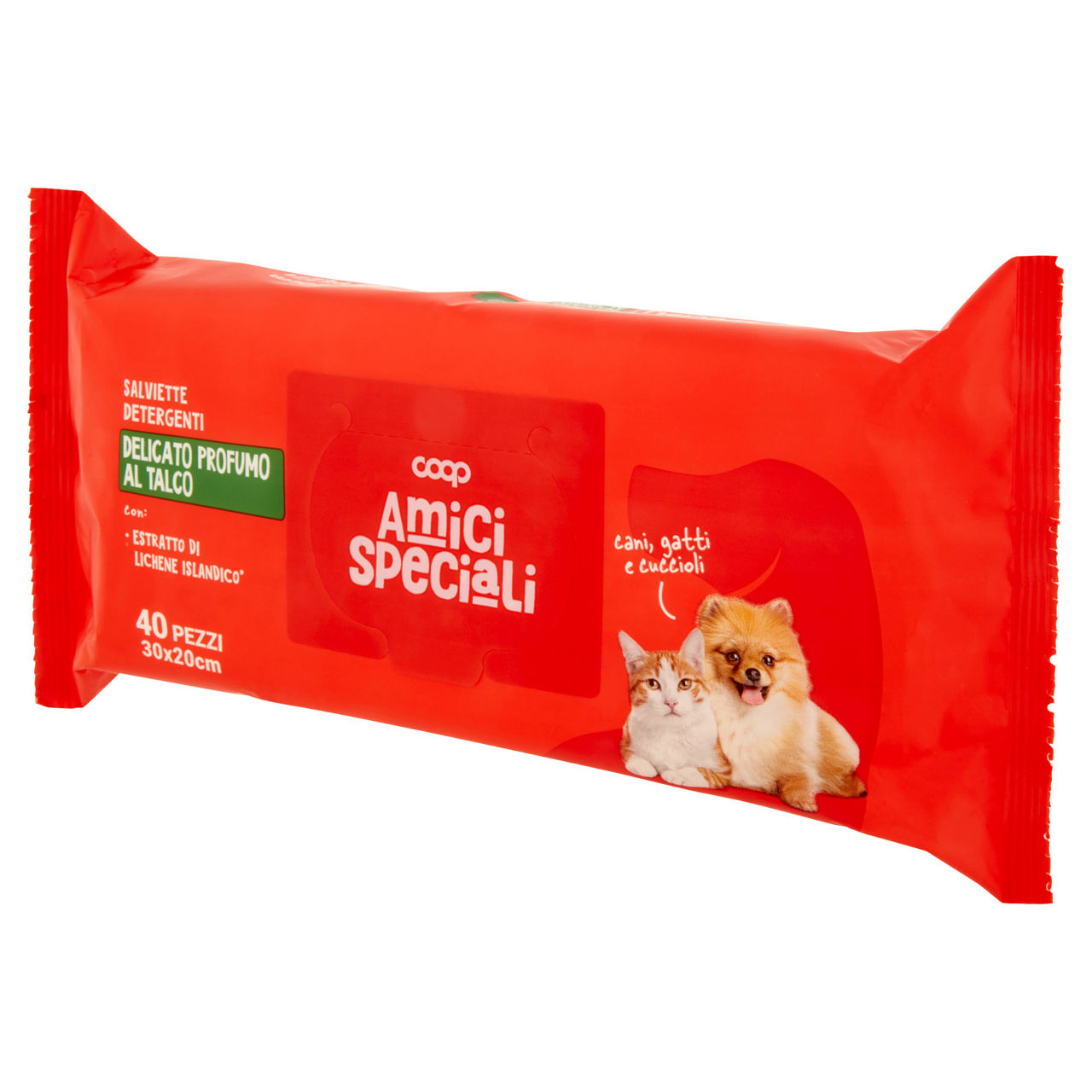 Salviette detergenti p.talco con lichene islandico amici speciali coop 40 pz - Immagine 41
