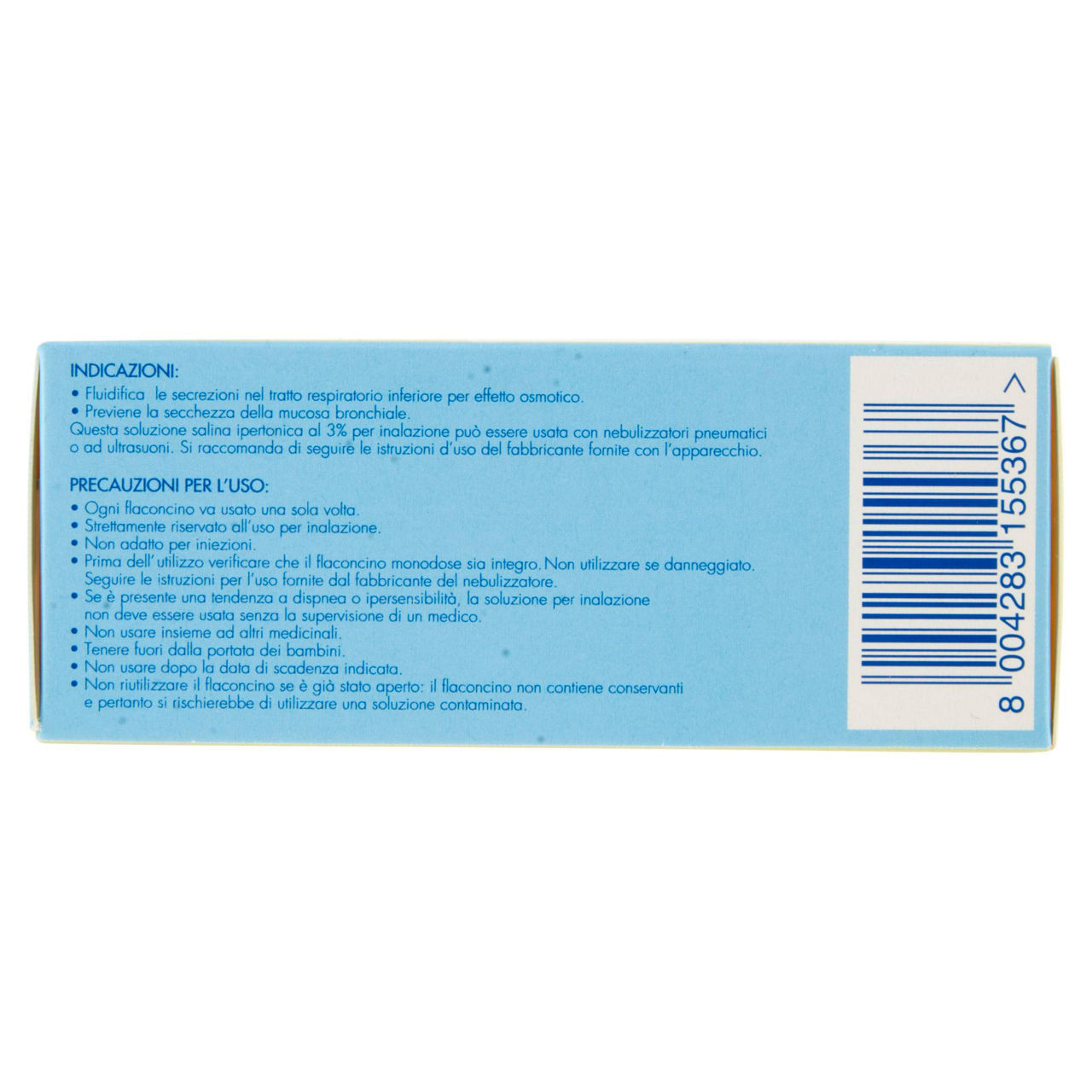 Soluzione salina sterile ipertonica 3% per aerosol 18 pz x 5 ml - Immagine 11