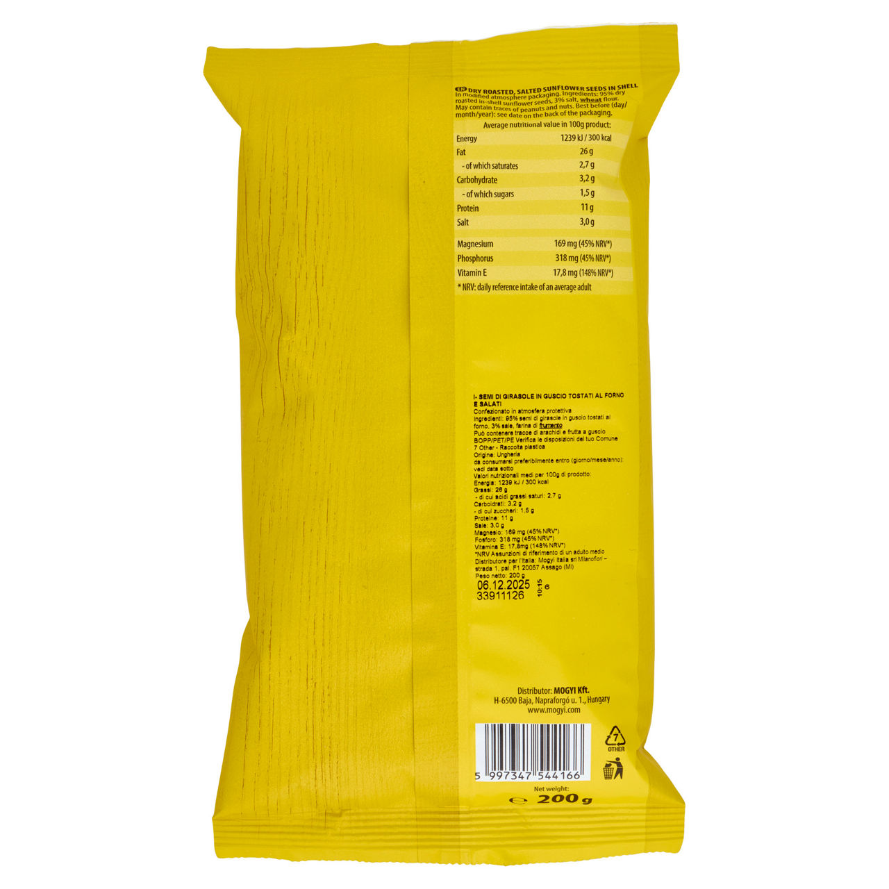 Semi di girasole in guscio tostati e salati 200 gr - Immagine 21
