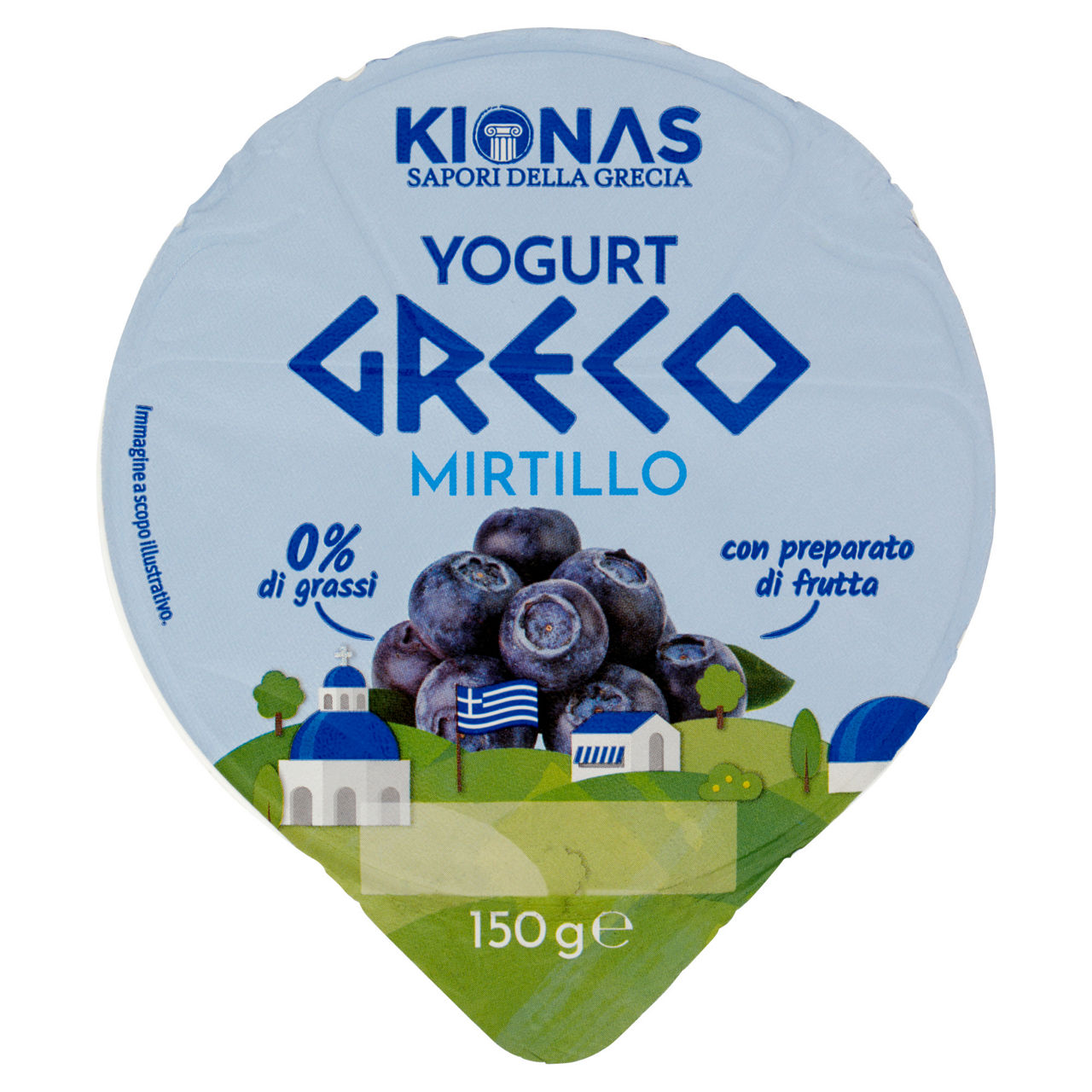 Yogurt Greco al mirtillo zero grassi 150 gr - Immagine 01