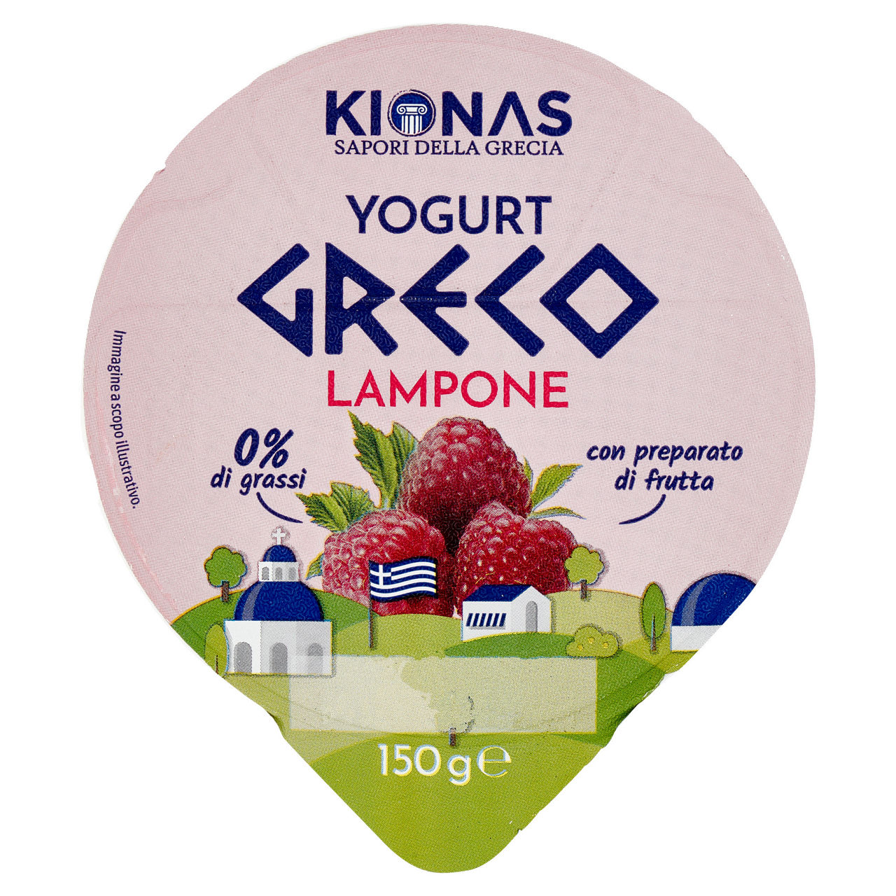 Yogurt Greco al lampone zero grassi 150 gr