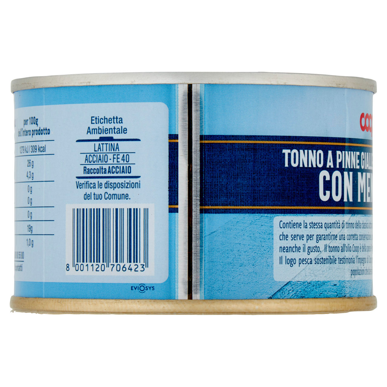 Tonno in olio di oliva "meno olio" lattina coop g220 - Immagine 21