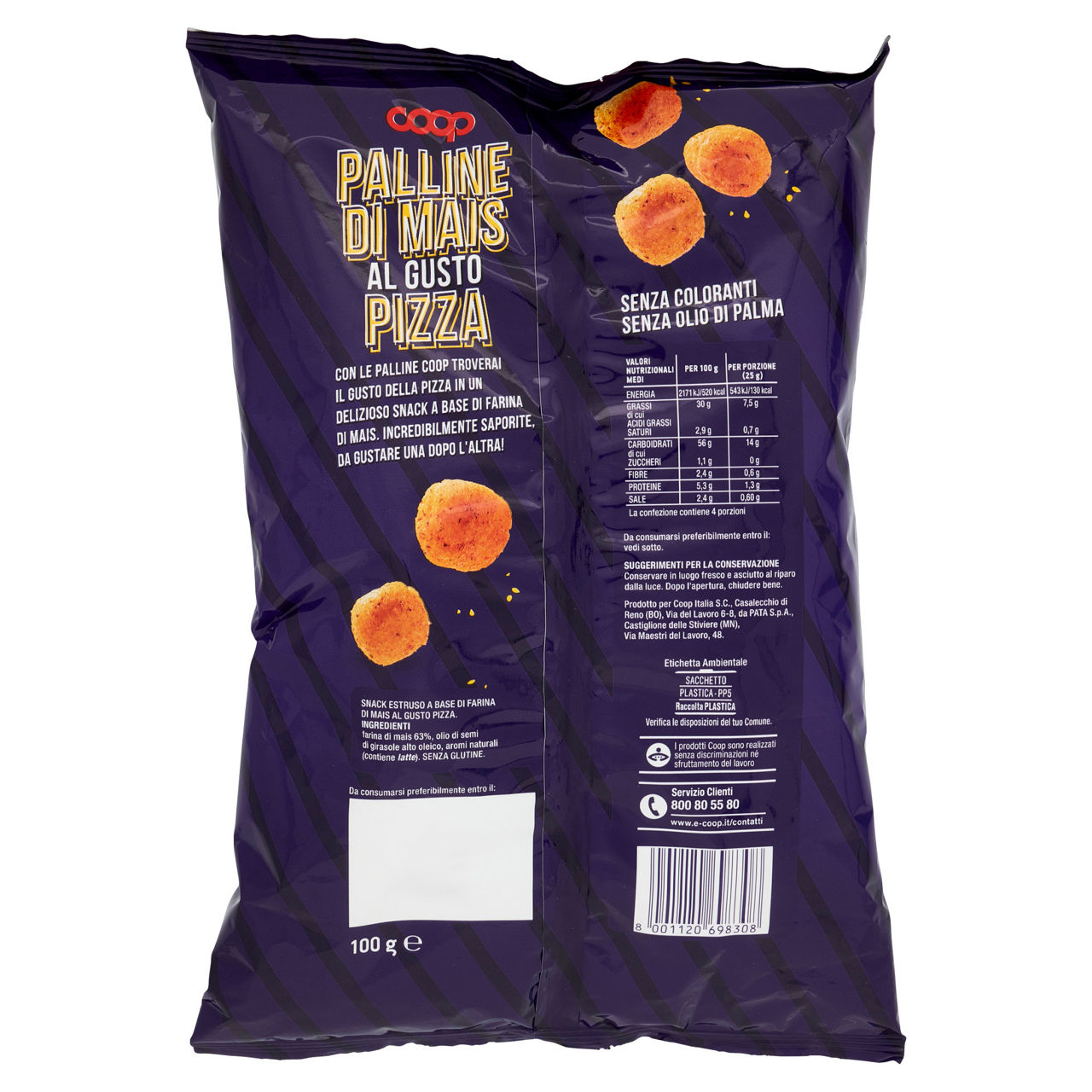 Palline di mais gusto pizza 100 gr - Immagine 41