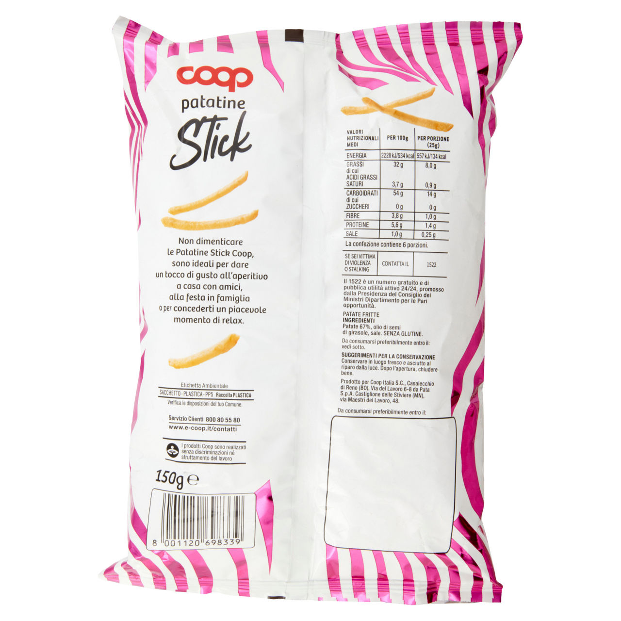 Patatine stick 150 gr - Immagine 21