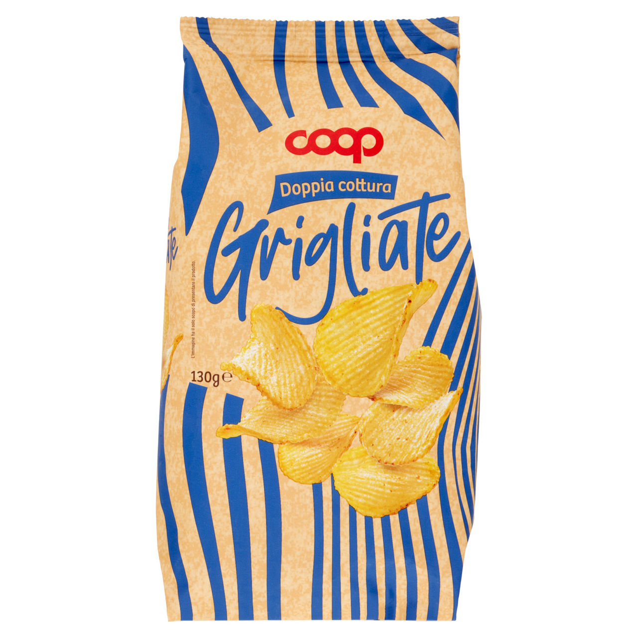 Patatine doppia cottura croccanti grigliate 130 gr - Immagine 01