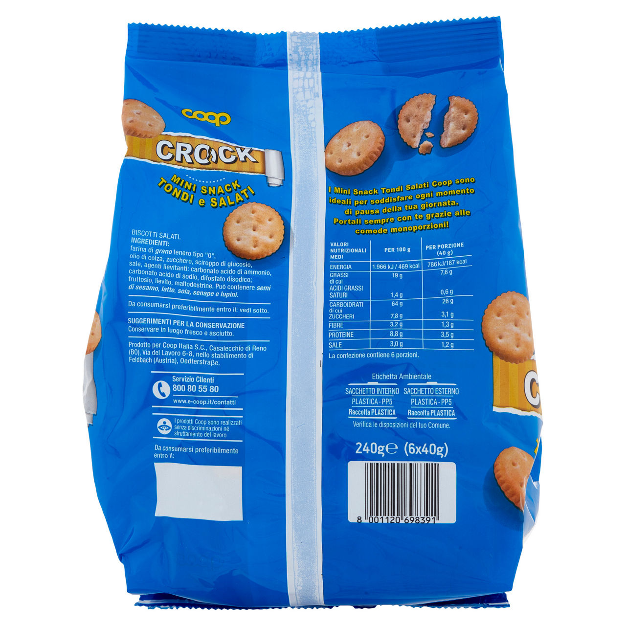 Mini snack tondi Crock 6 pz x 40 gr - Immagine 61
