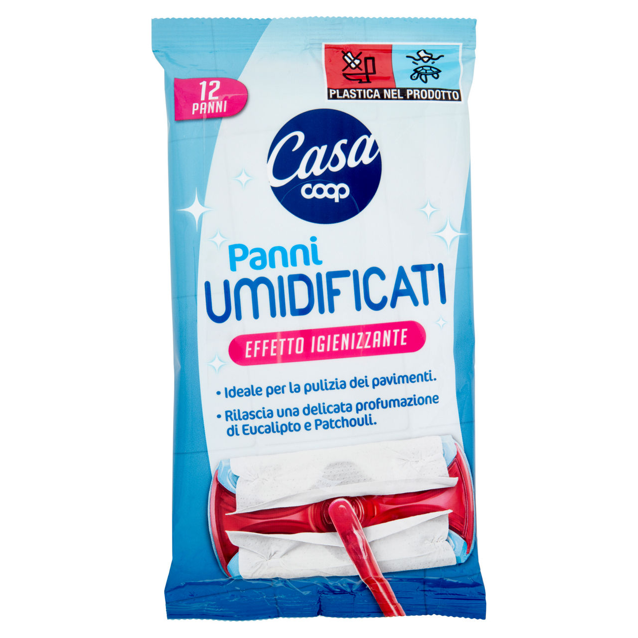 Panni umidificati per pavimenti 12 pz - Immagine 01