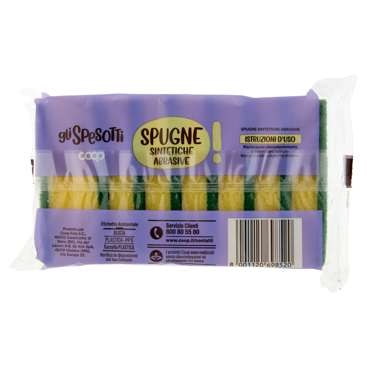 Spugne sintetiche abrasive 8 pz - Immagine 61