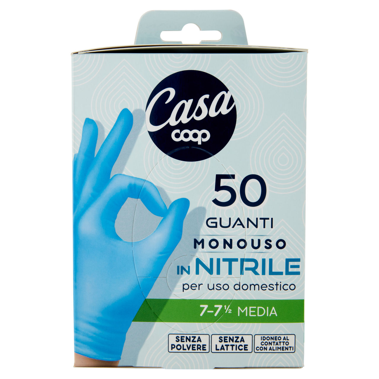 Guanti in nitrile monouso taglia media 50 pz - Immagine 01