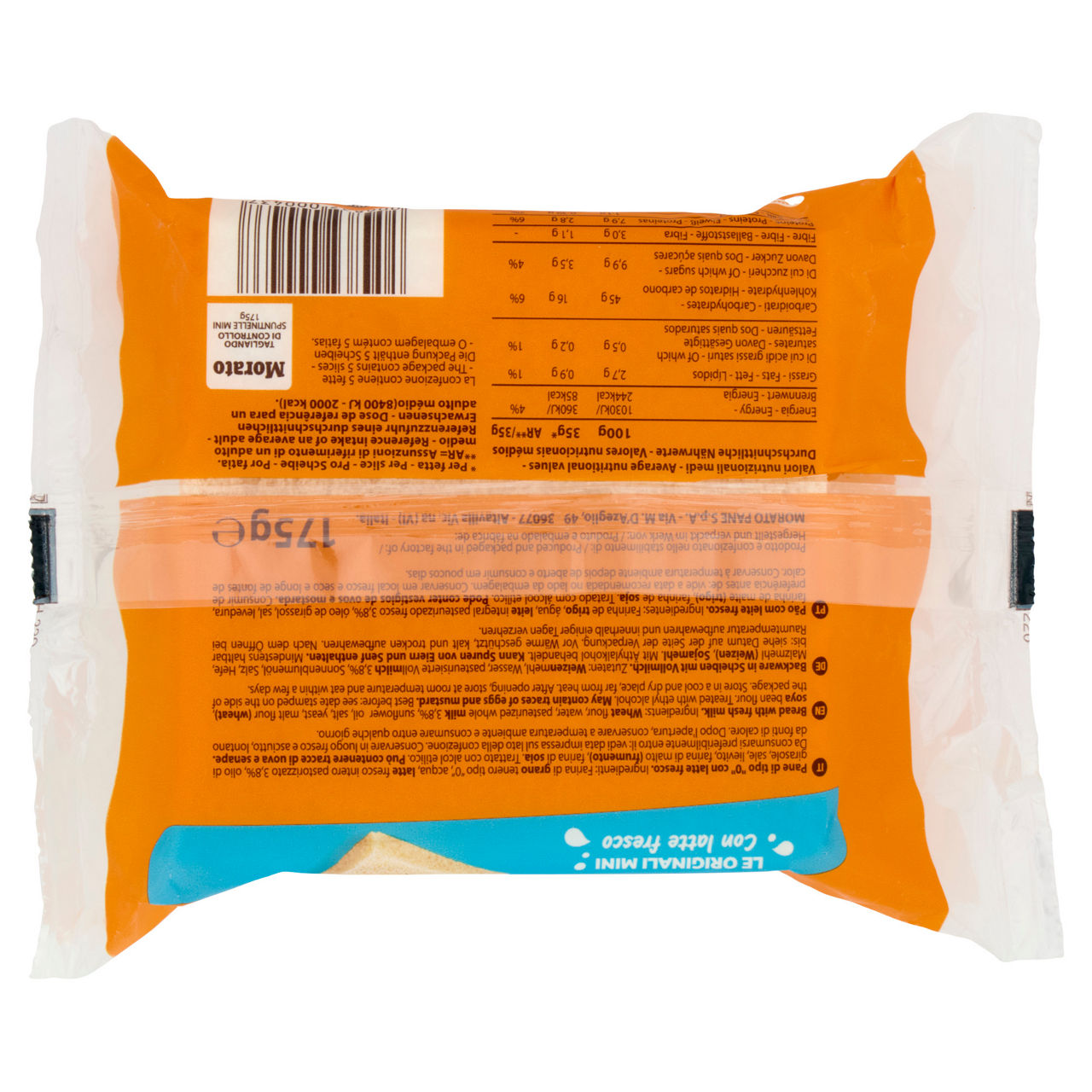 Pane da tramezzino al latte Spuntinelle mini 175 gr - Immagine 51