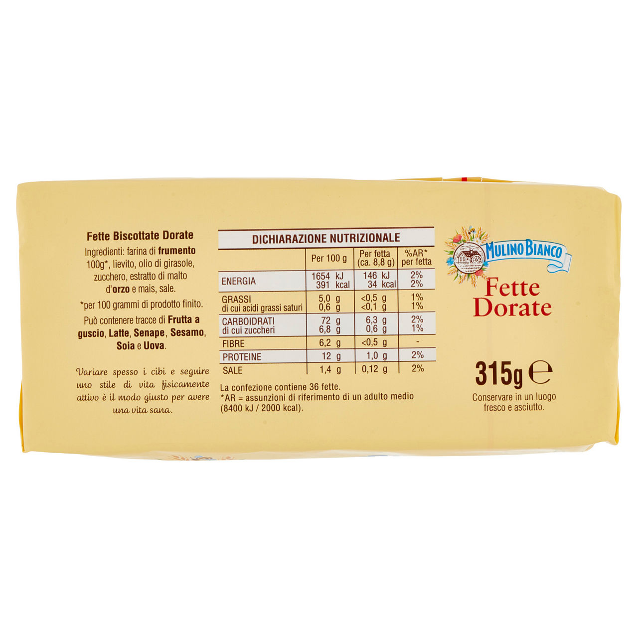 Fette biscottate dorate 36 fette 315 gr - Immagine 71