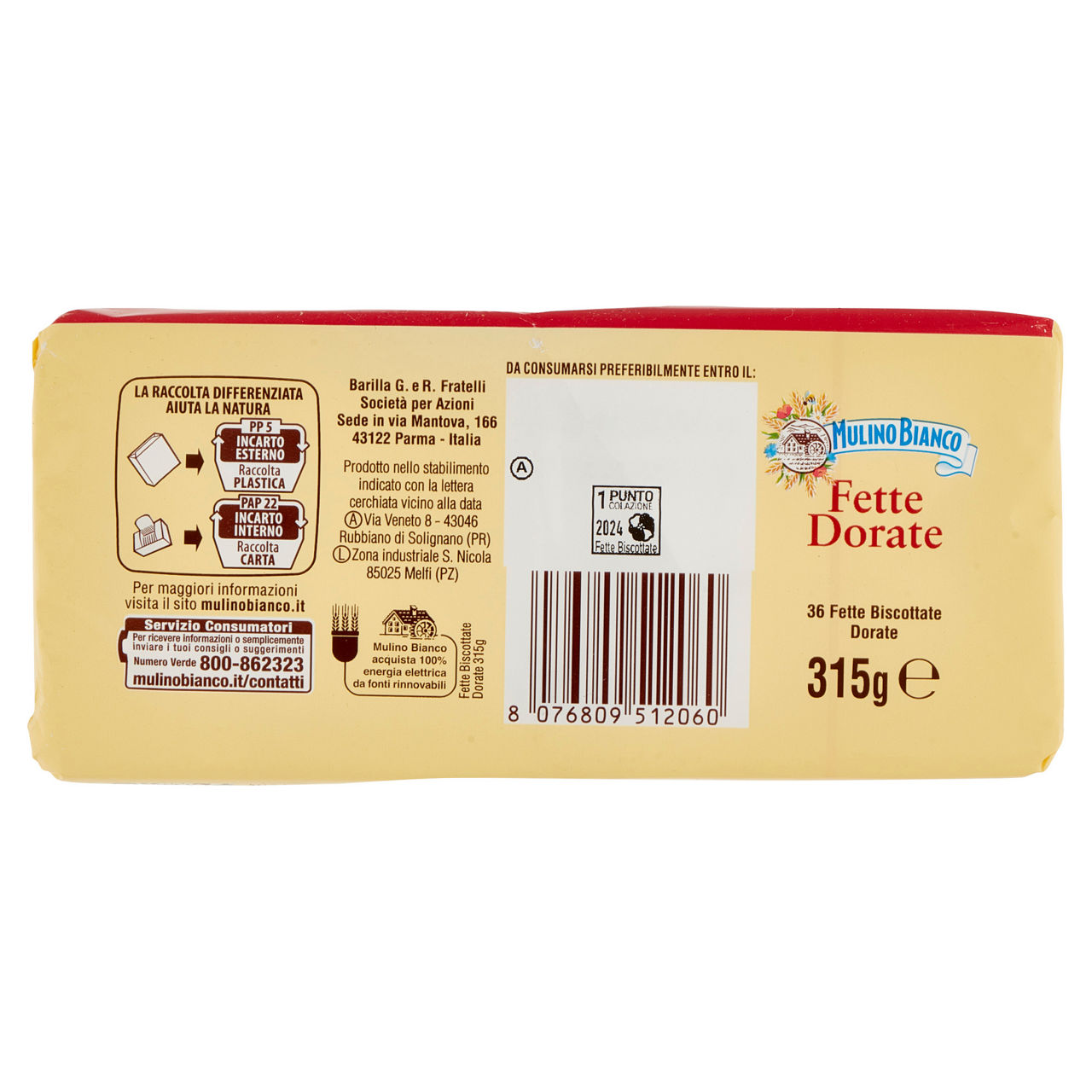 Fette biscottate dorate 36 fette 315 gr - Immagine 41