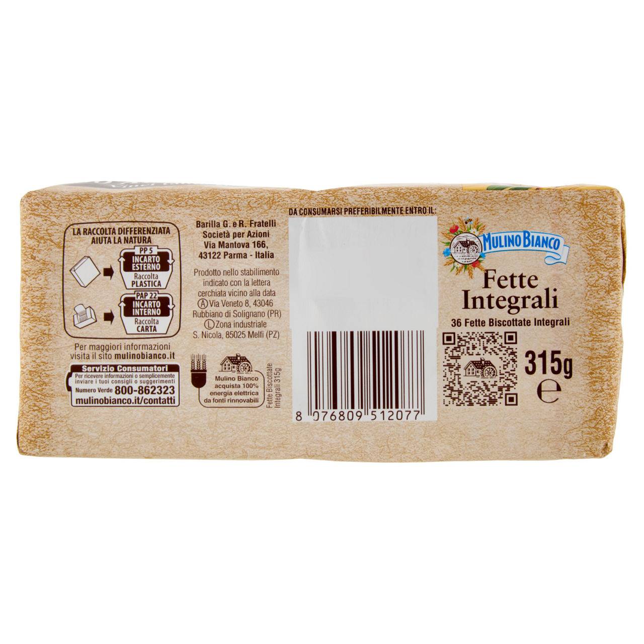 Fette biscottate integrali 36 fette 315 gr - Immagine 111