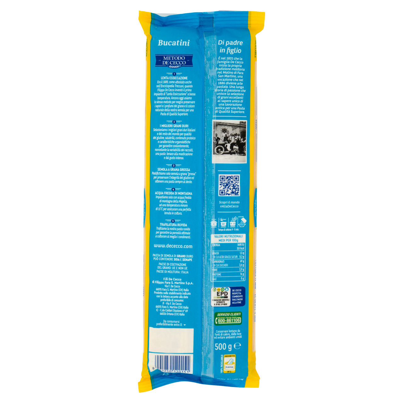 Bucatini n. 15 pasta di semola di grano duro 500 gr - Immagine 31