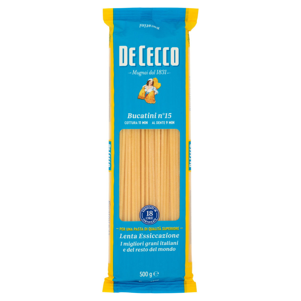 Bucatini n. 15 pasta di semola di grano duro 500 gr