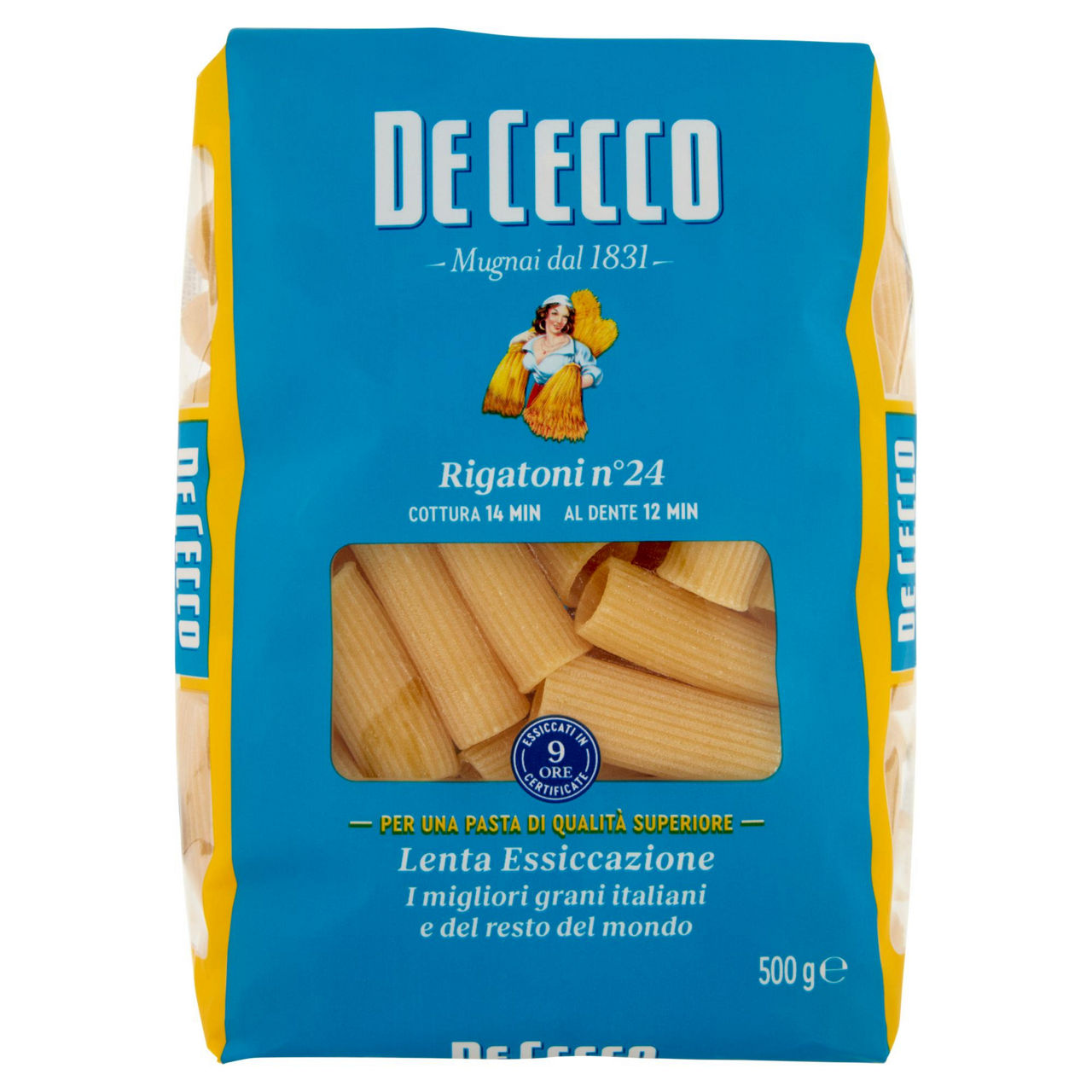 Rigatoni n. 24 pasta di semola di grano duro 500 gr