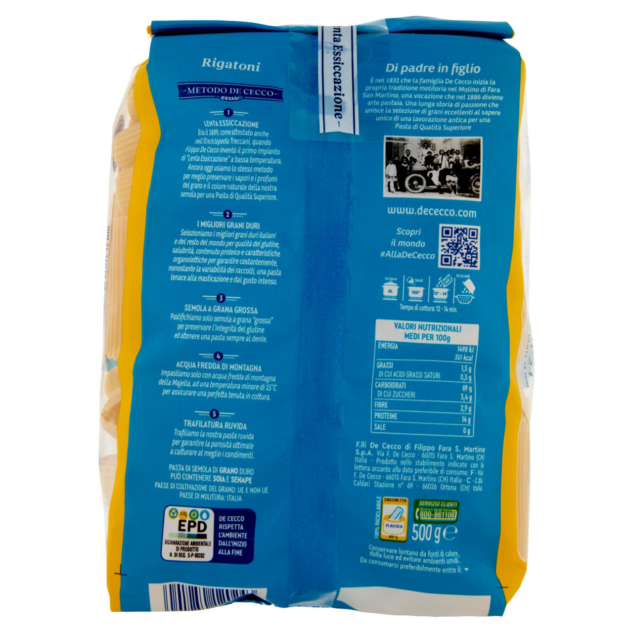 Rigatoni n. 24 pasta di semola di grano duro 500 gr - Immagine 51
