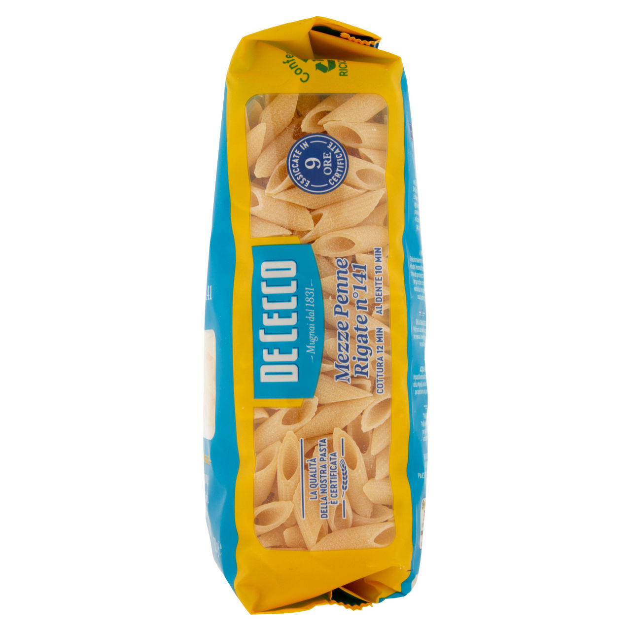 Mezze penne rigate n. 141 pasta di semola di grano duro 500 gr - Immagine 11
