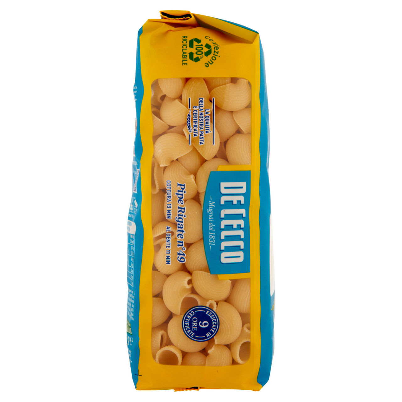 Pipe rigate n. 49 pasta di semola di grano duro 500 gr - Immagine 21