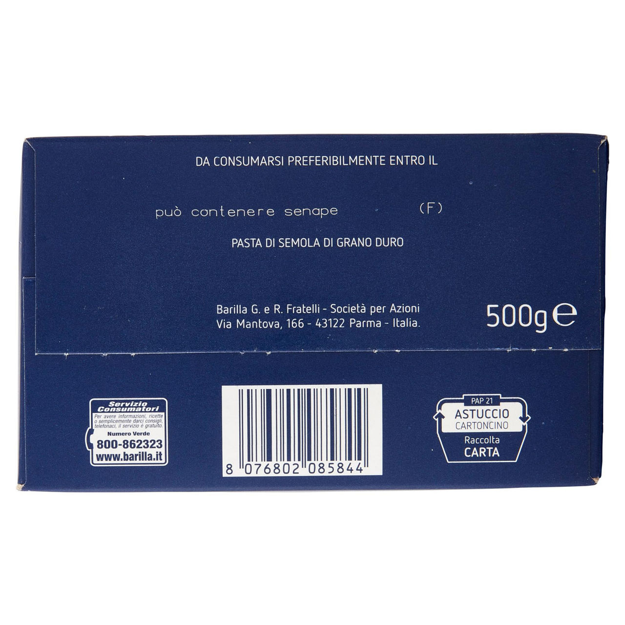 Mezze maniche rigate n. 84 pasta di semola di grano duro 500 gr - Immagine 21