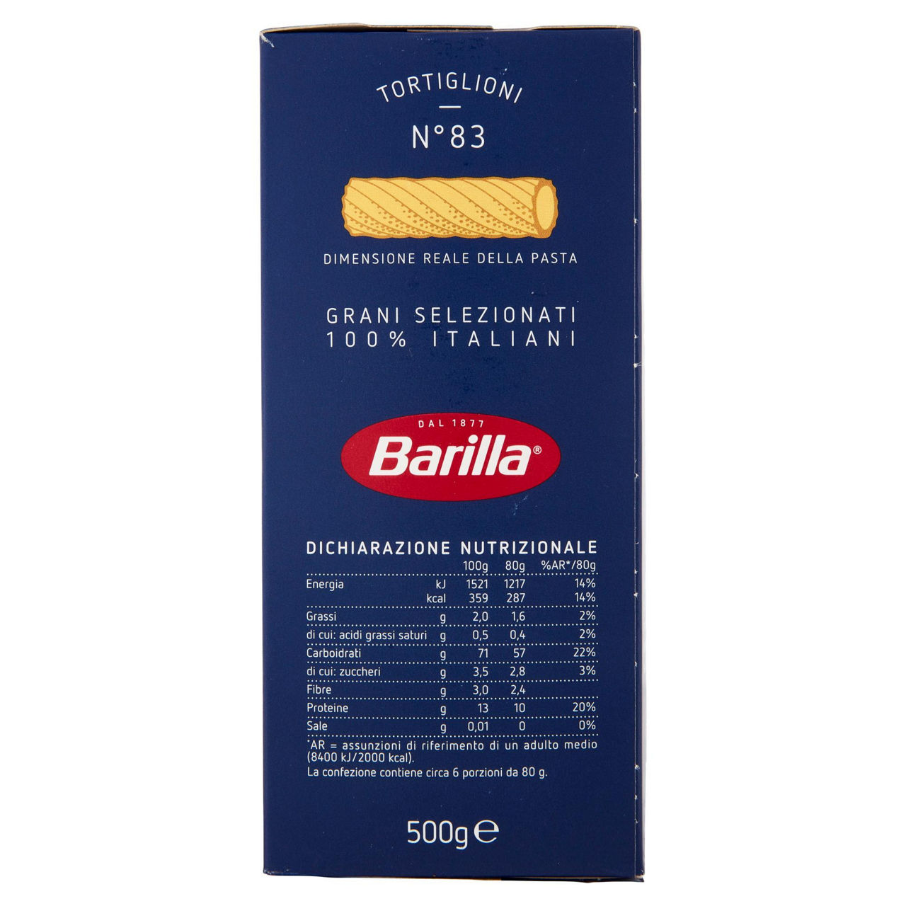 Tortiglioni n. 83 pasta di semola di grano duro 500 gr - Immagine 21