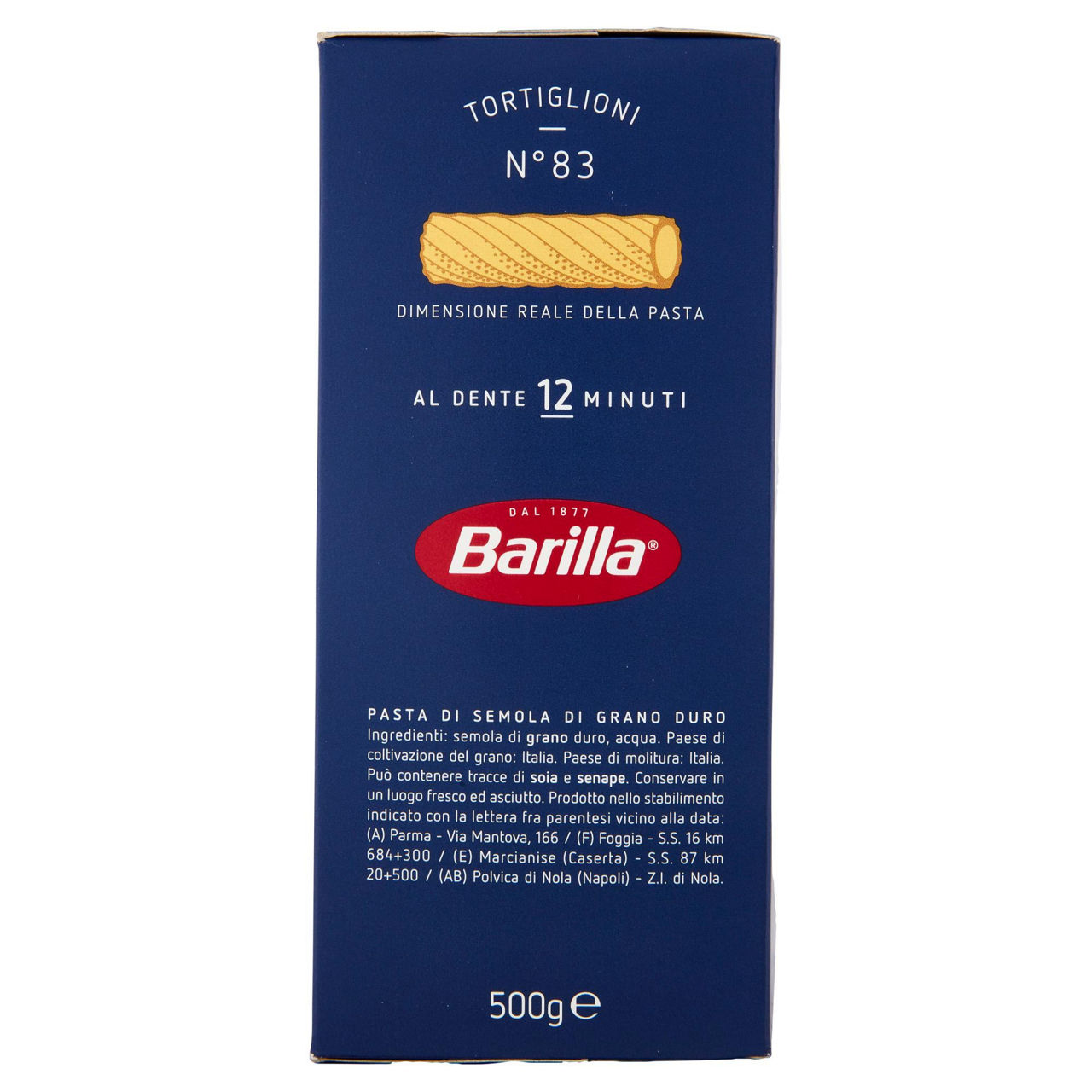 Tortiglioni n. 83 pasta di semola di grano duro 500 gr - Immagine 61