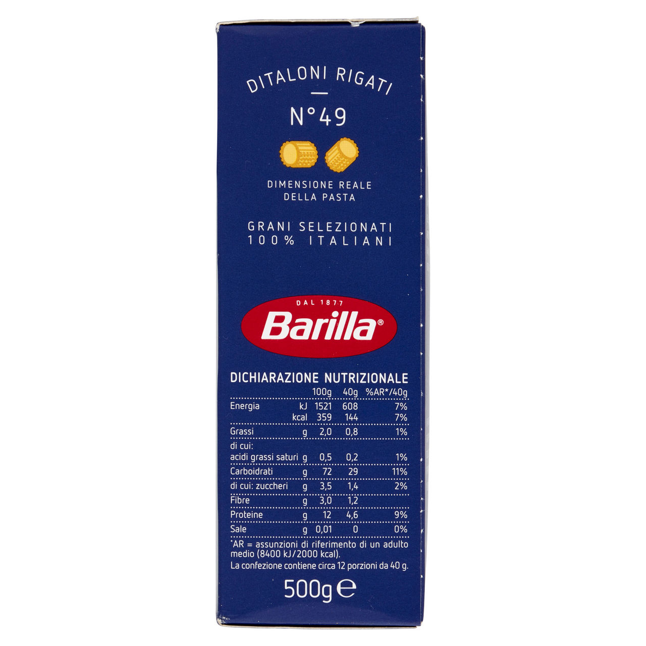Ditaloni rigati n. 49 pasta di semola di grano duro 500 gr - Immagine 61