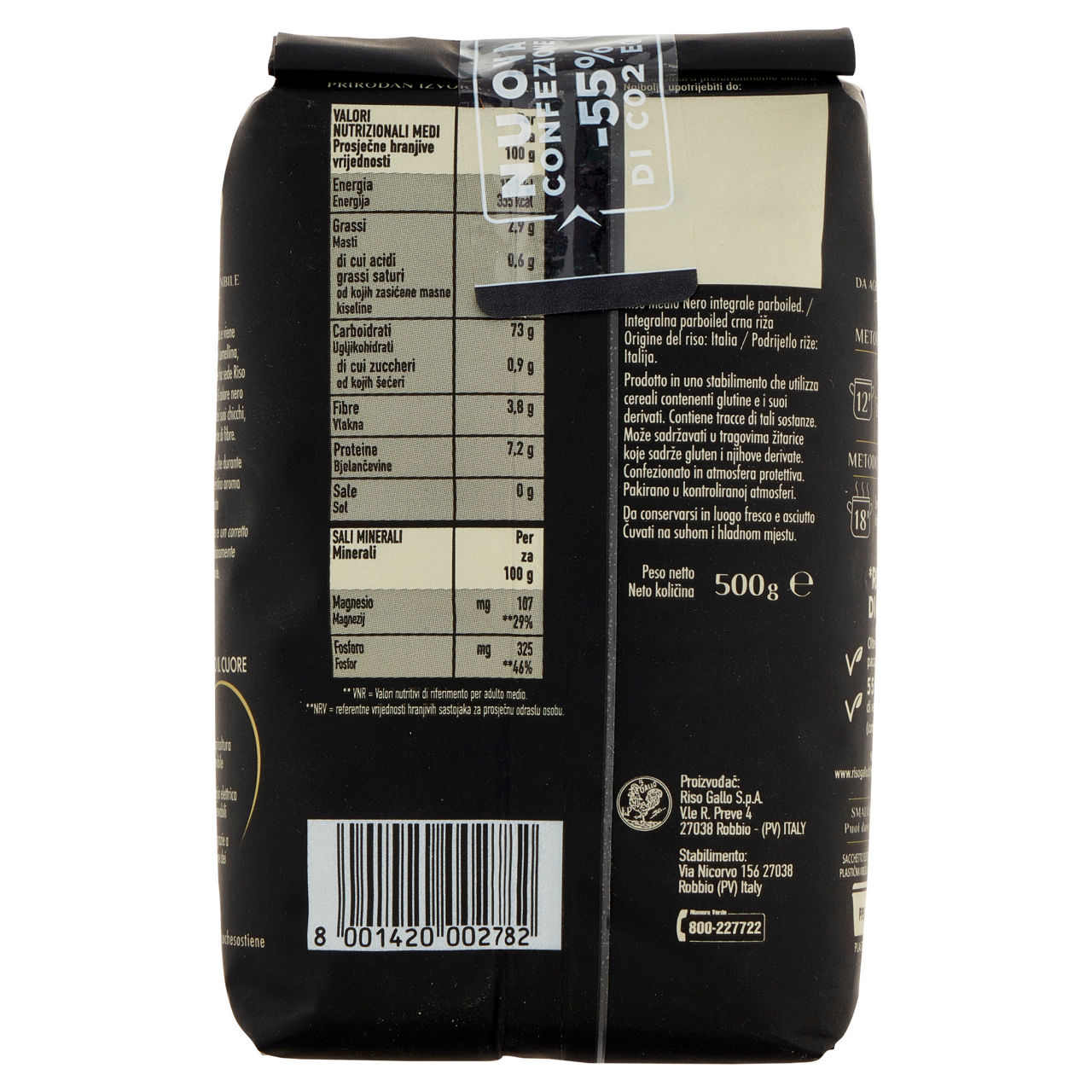 Riso Medio Nero integrale parboiled 500 gr - Immagine 51