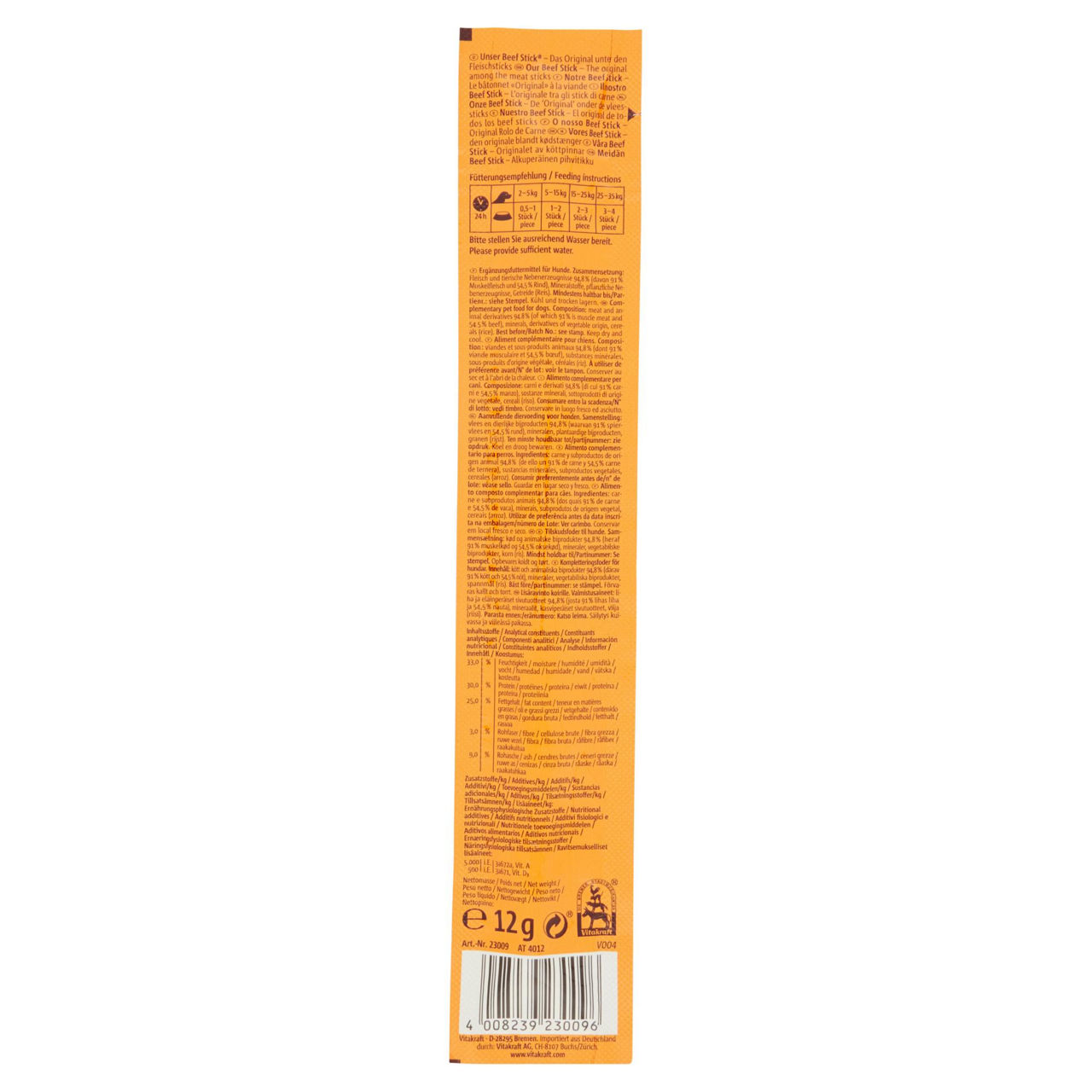 Snack in stick per cani manzo 12 gr - Immagine 41