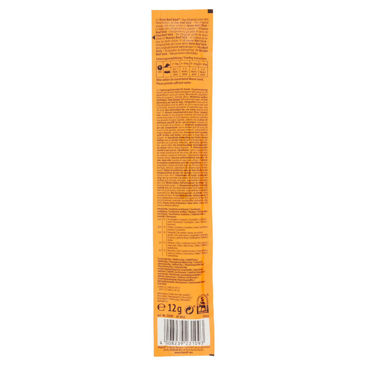 Snack in stick per cani agnello 12 gr - Immagine 41