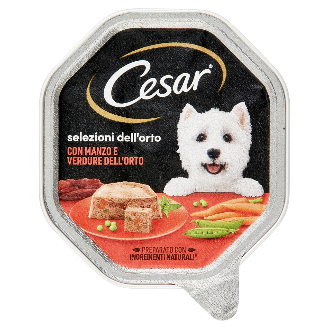 Umido per cani patè con manzo e verdure 150 gr